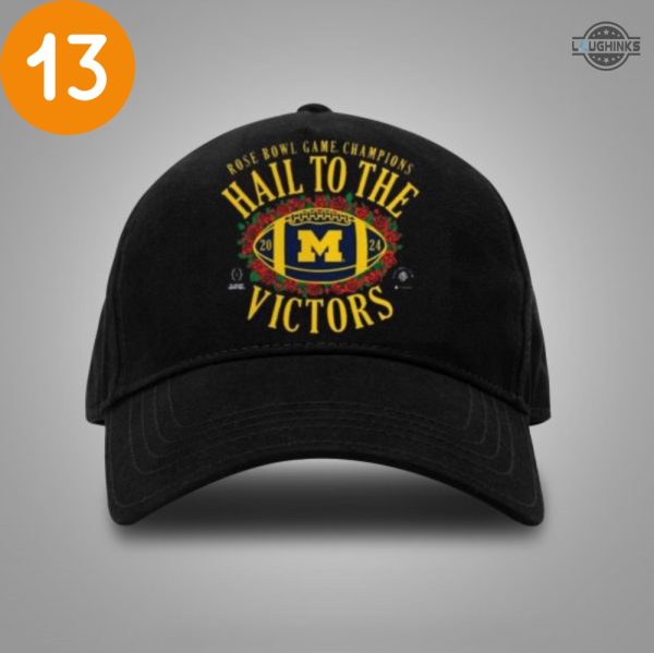 michigan rose bowl champs hat michigan wolverines football classic embroidered baseball cap 2024 game day university of michigan go blue dad hats laughinks 5