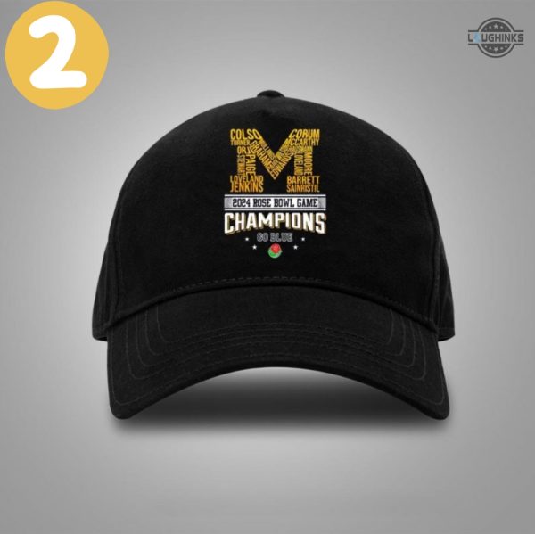 michigan rose bowl champs hat michigan wolverines football classic embroidered baseball cap 2024 game day university of michigan go blue dad hats laughinks 7