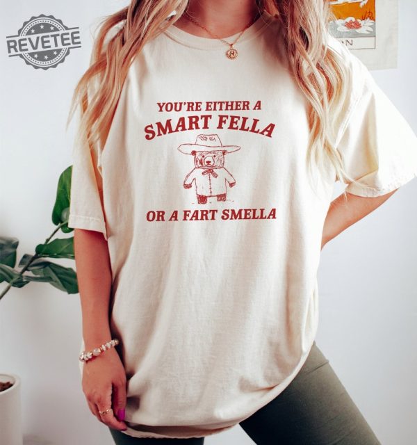 Are You A Smart Fella Or Fart Smella Retro Cartoon T Shirt Weird T Shirt Meme T Shirt Trash Panda T Shirt Unisex Unique revetee 3