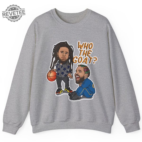 Drake J Cole Sweatshirt Goat Hip Hop Sweatshirt Adult Unisex Sweatshirts Birthday Gift Hypebeast Clothing Hoodie Unique revetee 2