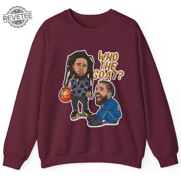 Drake J Cole Sweatshirt Goat Hip Hop Sweatshirt Adult Unisex Sweatshirts Birthday Gift Hypebeast Clothing Hoodie Unique revetee 3