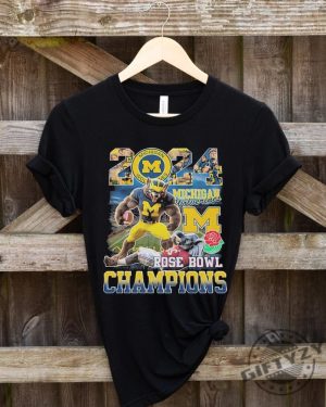 Michigan Football Pasadena Roses Unisex Shirt giftyzy 2