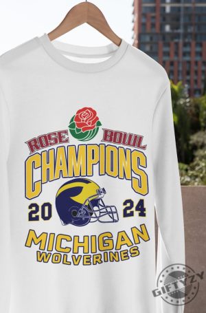 Rose Bowl Game Playoff 2024 Champions Shirt Michican Hoodie Michigan Champions Sweatshirt Semifinal 2024 Tshirt Michigan Champions Rose Bowl Shirt giftyzy 2