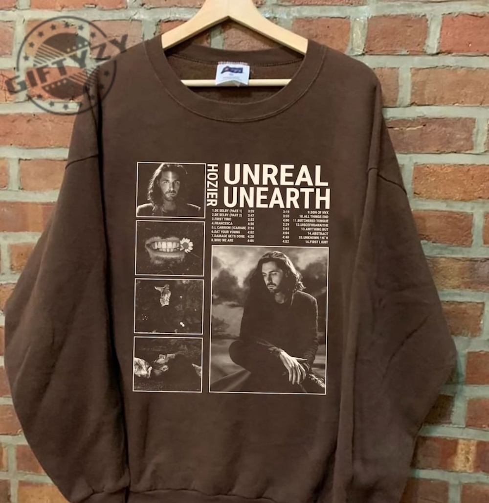 Unreal Unearth Hoodie Album Hozier Music Sweatshirt Unreal Unearth Graphic Tshirt Hozier Tour Gift For Men Women Shirt