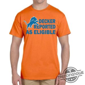 Vintage Decker Reported As Eligible Shirt Funny Lions Shirt Detroit Sweatshirt trendingnowe 2