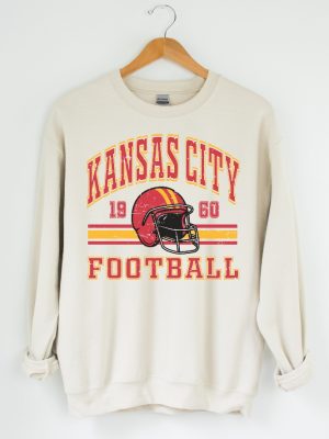 Kansas City Chief Retro Style Sweatshirt Crewneck Vintage Chief Fan Gift Football Crewneck Sweatshirt Football Fan Tee Unique revetee 2