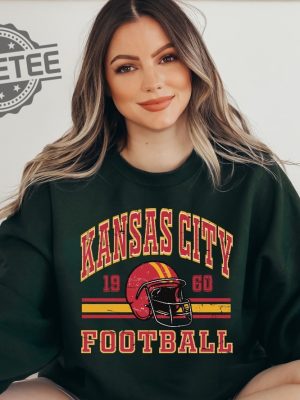 Kansas City Chief Retro Style Sweatshirt Crewneck Vintage Chief Fan Gift Football Crewneck Sweatshirt Football Fan Tee Unique revetee 3 1