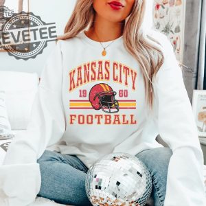 Kansas City Chief Retro Style Sweatshirt Crewneck Vintage Chief Fan Gift Football Crewneck Sweatshirt Football Fan Tee Unique revetee 4 1