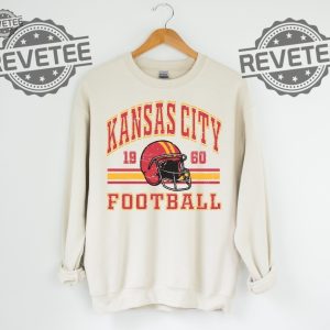 Kansas City Chief Retro Style Sweatshirt Crewneck Vintage Chief Fan Gift Football Crewneck Sweatshirt Football Fan Tee Unique revetee 2 2