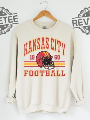 Kansas City Chief Retro Style Sweatshirt Crewneck Vintage Chief Fan Gift Football Crewneck Sweatshirt Football Fan Tee Unique revetee 2 2