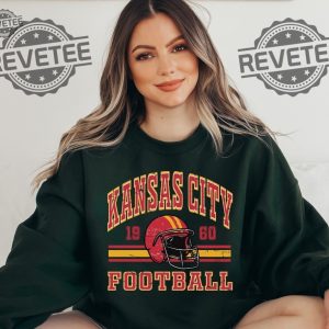 Kansas City Chief Retro Style Sweatshirt Crewneck Vintage Chief Fan Gift Football Crewneck Sweatshirt Football Fan Tee Unique revetee 3 2