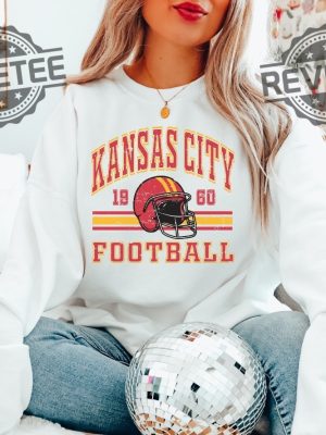 Kansas City Chief Retro Style Sweatshirt Crewneck Vintage Chief Fan Gift Football Crewneck Sweatshirt Football Fan Tee Unique revetee 4 2