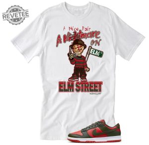 Fitz 4 Kickz Shirt To Match The Dunks Mystic Red Freddy Krueger Unique revetee 2