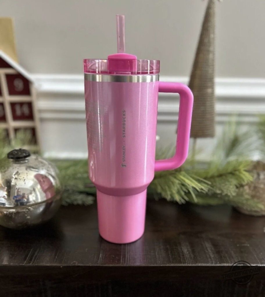 NEW Stanley x Starbucks 2024 Pink Tumbler Pink Starbucks Stanley Tumbler Starbucks' Pink Stanley