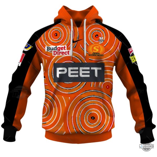 scorchers indigenous shirt sweatshirt hoodie all over printed custom bbl perth scorchers 2023 jersey cosplay nike tshirt peet shirts laughinks 2