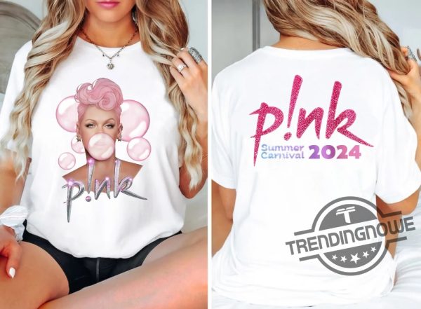 Pink Pink Singer Summer Carnival 2024 Tour Shirt Pink Fan Lovers Shirt Music Tour 2024 Shirt Trustfall Album Shirt trendingnowe 2