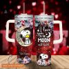 custom name snoopy i love you to the moon back 40oz stainless steel tumbler with handle and straw lid 40 oz stanley travel cups laughinks 1