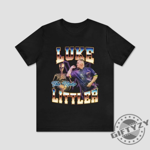 Luke Littler Retro Darts Shirt Retro 90S Tshirt Bootleg Style Hoodie Boyfriend Sweatshirt Darts Gift giftyzy 1