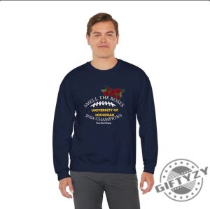 2024 Michigan Rose Bowl Champs Shirt Ncaa Usa Made Hoodie Go Blue Fan Spirit Sweatshirt Wolverines Collegiate Tshirt Football Fan Gift giftyzy 4