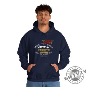 2024 Michigan Rose Bowl Champs Shirt Ncaa Usa Made Hoodie Go Blue Fan Spirit Sweatshirt Wolverines Collegiate Tshirt Football Fan Gift giftyzy 5