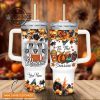 custom name go raiders tis the season flower pattern 40oz stainless steel tumbler with handle and straw lid 40 oz stanley travel cups laughinks 1