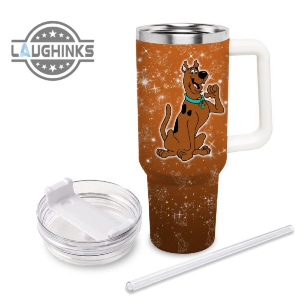 just a girl loves scooby doo 40oz tumbler with handle and straw lid 40 oz stanley travel cups laughinks 1 2