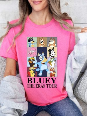 Bluey Eras Tour Shirt Bluey Family Shirt Bluey Cartoon Shirt Bluey Birthday Party Shirt Bluey Heeler Shirt Eras Tour Bluey Unique revetee 8