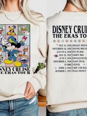 Vintage Disney Cruise The Eras Tour Shirt Family Cruise Sweatshirt Mickey And Friends Matching T Shirt Cruise Disney Vacation Cruise Tee Unique revetee 2