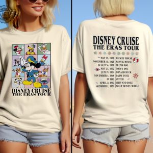 Vintage Disney Cruise The Eras Tour Shirt Family Cruise Sweatshirt Mickey And Friends Matching T Shirt Cruise Disney Vacation Cruise Tee Unique revetee 3