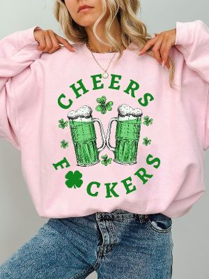 St Patricks Shirt For Men Irish Day Gift Paddys Day Shirtcheers Fuckers Tee Lucky Tee Shamrock Tee Gift For St Patricks Day Unique revetee 4