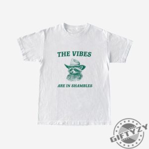 The Vibes Are In Shambles Shirt Raccoon Tshirt Weird Raccoon Sweatshirt Meme Hoodie Trash Panda Shirt giftyzy 4
