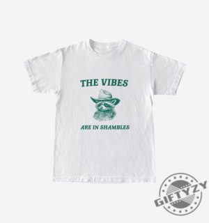 The Vibes Are In Shambles Shirt Raccoon Tshirt Weird Raccoon Sweatshirt Meme Hoodie Trash Panda Shirt giftyzy 4