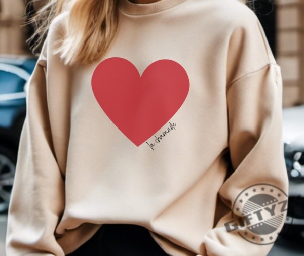 La Chamade Shirt Heart Sweatshirt French Tshirt Paris Hoodie Trendy Shirt giftyzy 2