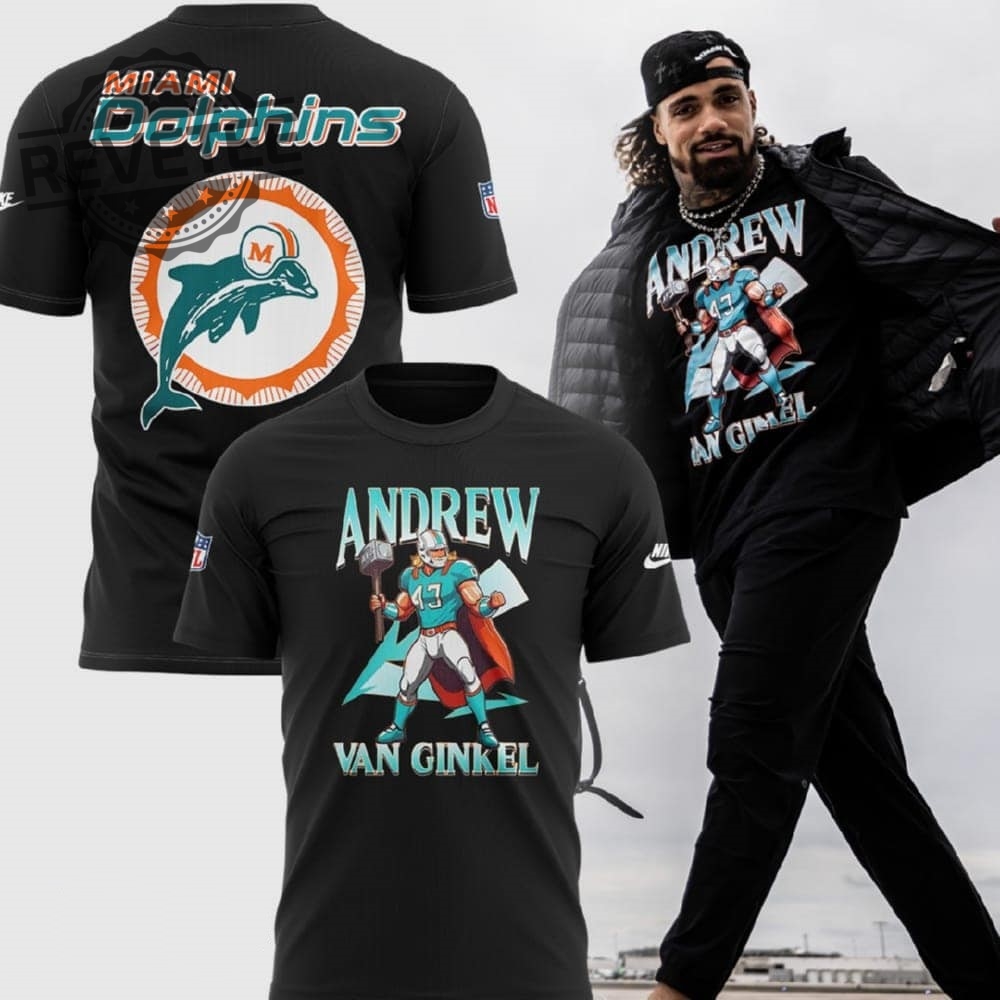 Andrew Van Ginkel Thor Themed Dolphins 3D Shirt Andrew Van Ginkel Thor Themed Dolphins 3D Hoodie Sweatshirt Long Sleeve Shirt Unique