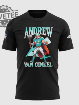 Andrew Van Ginkel Thor Themed Dolphins 3D Shirt Andrew Van Ginkel Thor Themed Dolphins 3D Hoodie Sweatshirt Long Sleeve Shirt Unique revetee 2