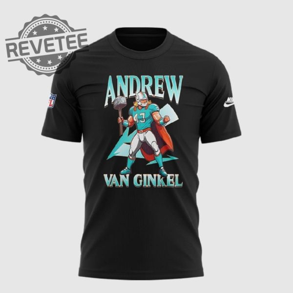 Andrew Van Ginkel Thor Themed Dolphins 3D Shirt Andrew Van Ginkel Thor Themed Dolphins 3D Hoodie Sweatshirt Long Sleeve Shirt Unique revetee 2