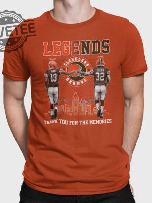 Browns Legends Frank Ryan Jim Brown Thank You For The Memories Shirt Hoodie Sweatshirt Long Sleeve Shirt Unique revetee 2