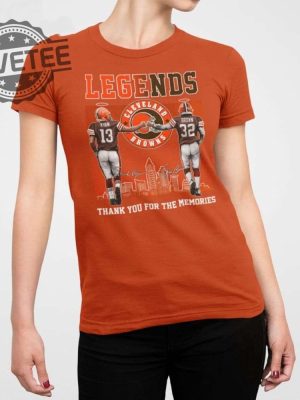 Browns Legends Frank Ryan Jim Brown Thank You For The Memories Shirt Hoodie Sweatshirt Long Sleeve Shirt Unique revetee 3