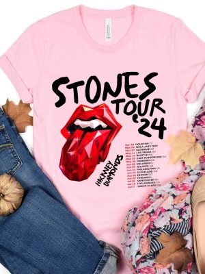 The Rolling Stones Hackney Diamonds Tour 2024 Schedule List T Shirt Rolling Stones 2024 Hackney Diamonds Tour Shirt Rolling Stones Shirt Unique revetee 2