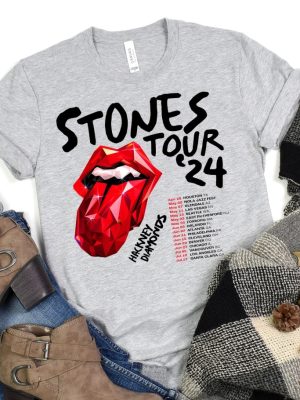 The Rolling Stones Hackney Diamonds Tour 2024 Schedule List T Shirt Rolling Stones 2024 Hackney Diamonds Tour Shirt Rolling Stones Shirt Unique revetee 4