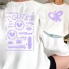 Olivia Guts Tour Track List Aesthetic Sweatshirt Olivia Rodrigo Guts Shirt Album Tracklist Tee Olivia Rodrigo Merch Teenager Girl Gifts Unique revetee 1