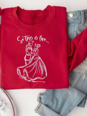 Cinderella And Prince Charming Shirt So This Is Love Womens Disney Shirt Magic Kingdom Shirt Disney Princess Shirt Disney Couple Shirt Unique revetee 3