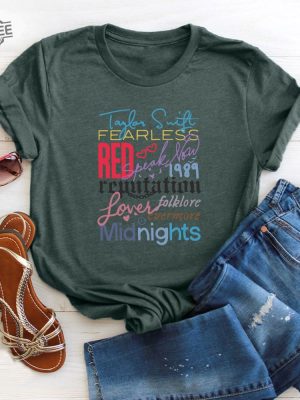 Swiftie Shirt Swiftian Shirt The Eras Tour Shirt Ts Lover Shirt Ts Fans Tee Red Midnights Lover Tee New Eras Tour Outfits Unique revetee 2