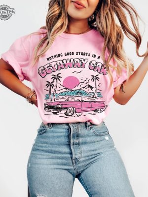 Getaway Car Shirt Taylor Reputation Era Tee Aesthetic Swiftie T Shirt Groovy Beach Shirt The Eras Tour 2023 New Ts Merch Unique revetee 3