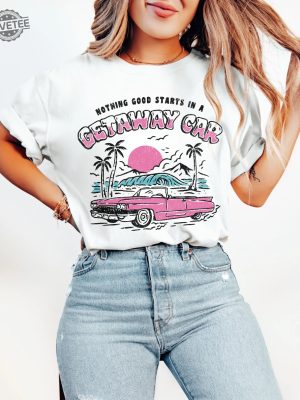 Getaway Car Shirt Taylor Reputation Era Tee Aesthetic Swiftie T Shirt Groovy Beach Shirt The Eras Tour 2023 New Ts Merch Unique revetee 4