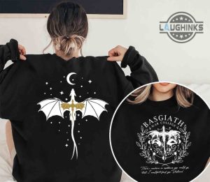 fourth wing shirt sweatshirt hoodie vintage basgiath war college 2 sided tshirt rebecca yoros dragon rider tee violet sorrengail bookish gift for book reading lovers laughinks 1