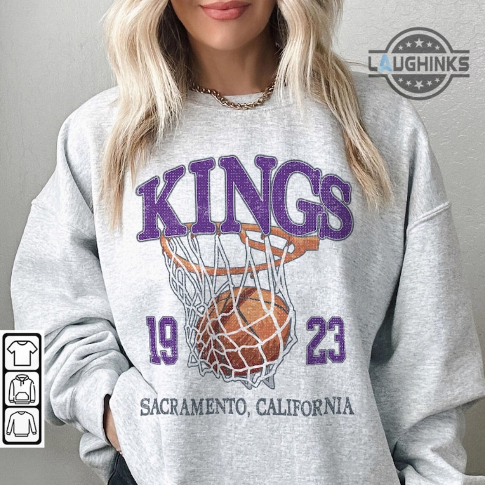 Sacramento Kings Sweatshirt Tshirt Hoodie Mens Womens Sacramento Basketball Vintage Shirts Retro 90S Graphic Tee California 1923 Gift For Women And Men Fans