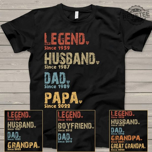 Personalized Legend Husband Dad Grandpa Shirt Apparel For Grandpa Best Shirt For Papa Fathers Day Gift Birthday Gift Unique revetee 1