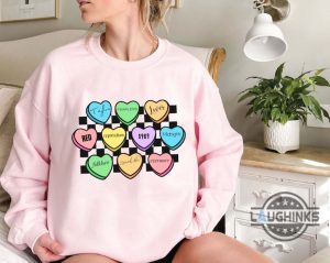 valentines day taylor swift shirt sweatshirt hoodie mens womens swiftie tshirt taylors version happy valentines day gift heart love retro checkboard lover era gift laughinks 1