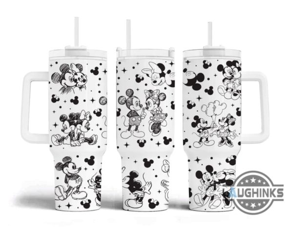 valentines day stanley cups x disney stanley 40 oz dupe tumbler 40oz mickey and minnie mouse quencher tumblers valentines day gift for disneyland cartoon lovers laughinks 1